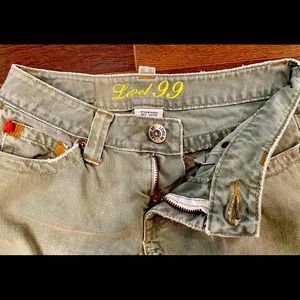 Level 99 High End Denim Jeans - Olive